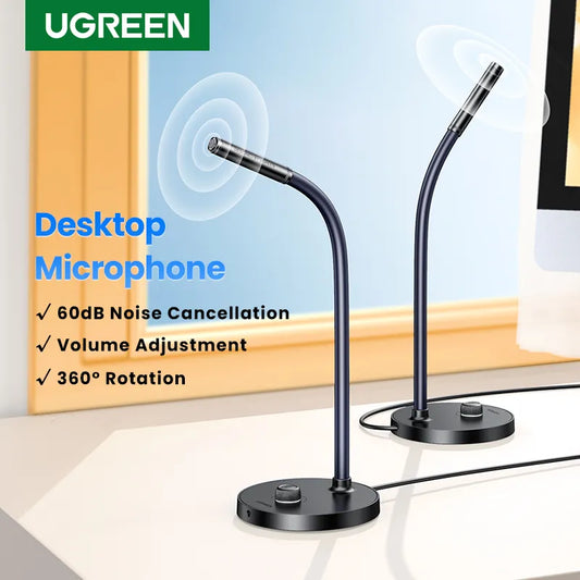 UGREEN USB Microphone Desktop Computer PC Mic  for YouTube Streaming, Podcasting, Gaming Mic for Mac Windows Audio Microphones