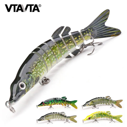 VTAVTA 10cm 8.7g Mini Pike Wobbler For Pike Crankbaits Fishing Lures Sinking Swimbait Artificial Bait For Fishing Tackle Lure
