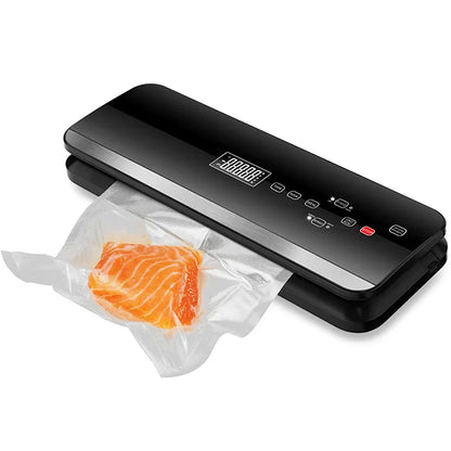 LAIMENG Automatic Vacuum Sealer Packing Machine With Vacuum Bags Roll Food Packaging Vacuum Packer Sous Vide for Kitchen S215