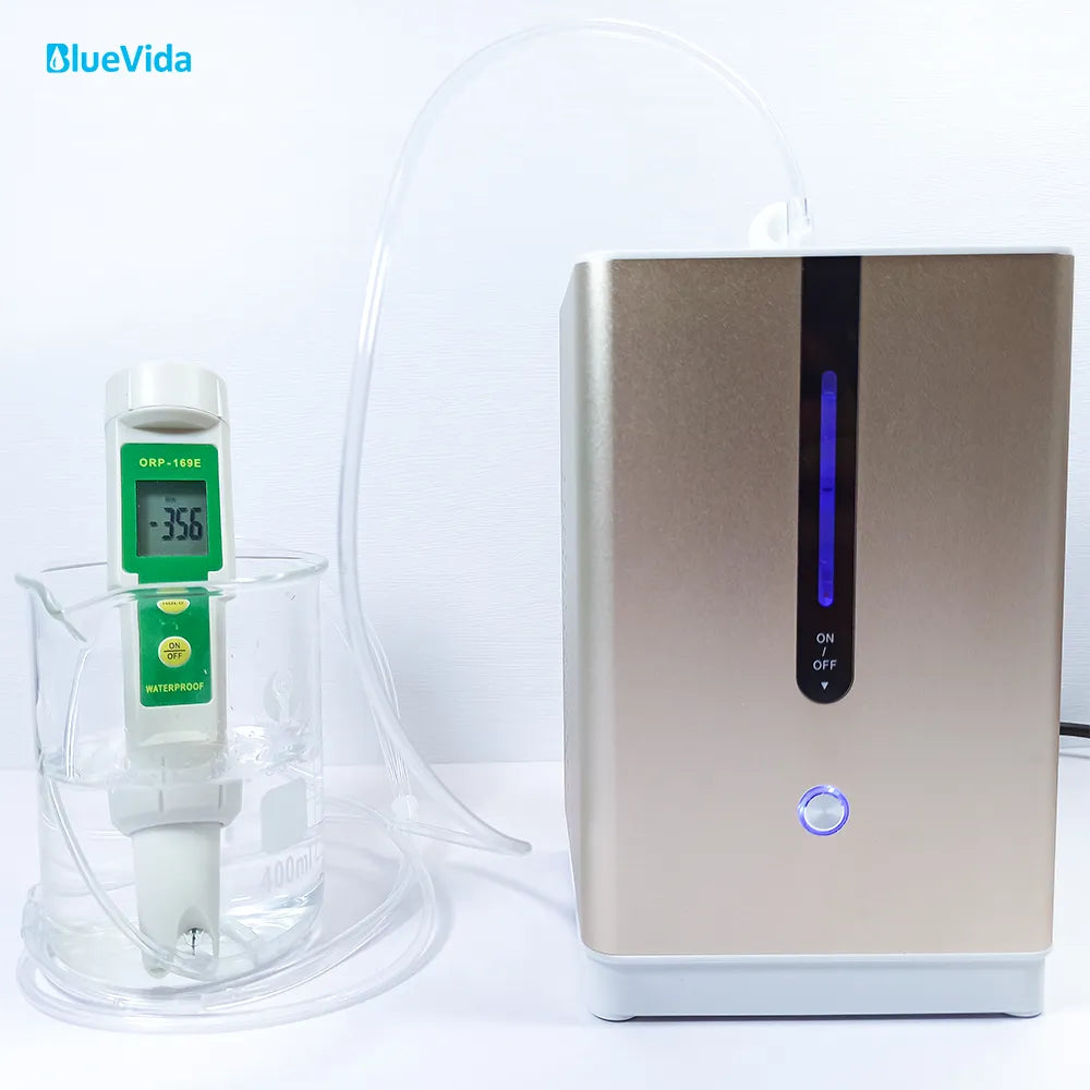 150ml Large Flow DuPont SPE PEM Hydrogen Inhaler Machine Make 99.99% Pure H2 Inhalation and Water Generator Low Noise Easy Use