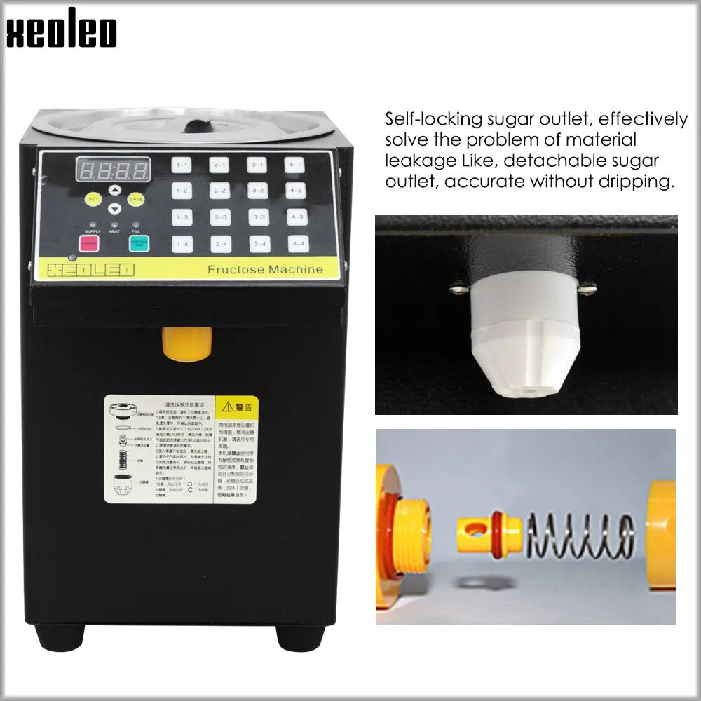 XEOLEO 16 Quantitative Fructose machine Automatic Fructose Dispenser Syrup dispenser Bubble tea shop Milk tea Equipment levulose