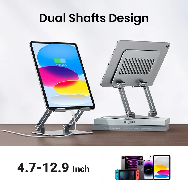 UGREEN Tablet Phone Stand Aluminum iPad Stand For iPad Pro iPhone Xiaomi Tablet Support Laptop Stand Phone Holder Tablet Stand