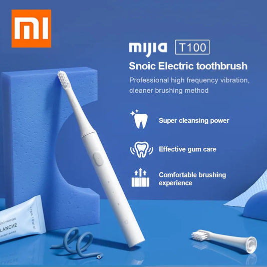XIAOMI MIJIA T100 Sonic Electric Toothbrush Cordless USB Rechargeable Toothbrush Waterproof Ultrasonic Automatic Tooth Brush