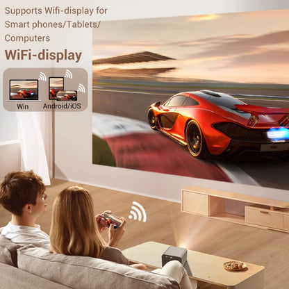 BYINTEK R80 Full HD 3D 4K 300inch Cinema AI LAsEr Auto Focus Smart Android WiFi Portable LED DLP Homet heater Video Projector