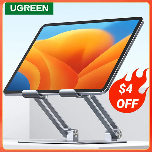 UGREEN Tablet Phone Stand Aluminum iPad Stand For iPad Pro iPhone Xiaomi Tablet Support Laptop Stand Phone Holder Tablet Stand