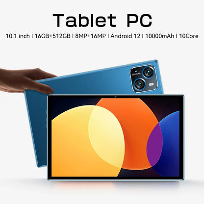 2023 Android Tablet Tab 15 Pro 10.1 Inch HD 16G + 512GB Global Version Tablette 5G Dual SIM Card or WIFI Google Play Tablets PC