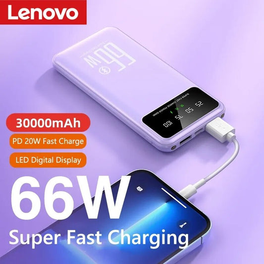 New 30000mAh Power Bank Lightweight Portable High Capacity Super Fast Charging Digital Display For Xiaomi Samsung Huawei IPhone