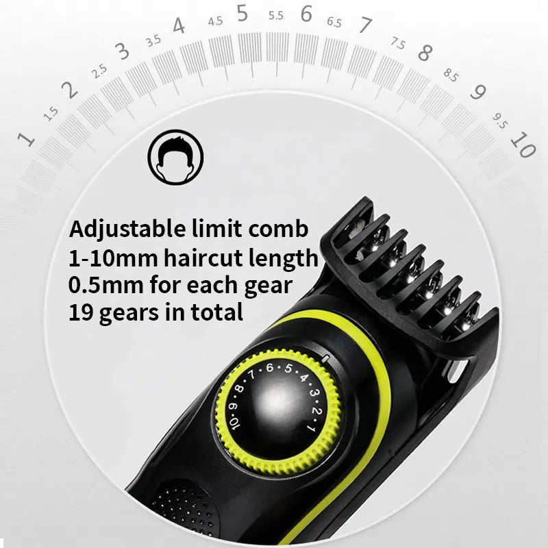 Kemei Electric Hair Clipper Beauty kit for Men Electric shaver beard trimme men's Razor multifunctional hair cutting machine