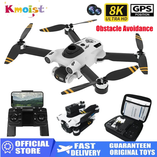 2023 S136 PRO Ultra RC Dron 8K Camera Drone GPS Obstacle Avoidance Drones Quadcopter FPV Wifi 1KM Helicopter Brushless Motor Kid