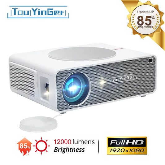 TouYinger Q10 Projector Full HD Home Theater Cinema 12000 Lumens LED Beamer 4K Projectors Support Bluetooth (Wifi Android 9.0)