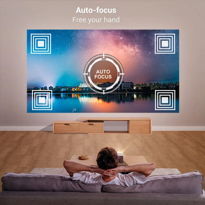 BYINTEK R80 Full HD 3D 4K 300inch Cinema AI LAsEr Auto Focus Smart Android WiFi Portable LED DLP Homet heater Video Projector